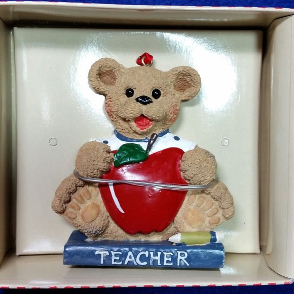 Bear Teacher Ornament Holly Bearies Collection Kurt S Adler Gift For Teacher - Picture 9 of 10